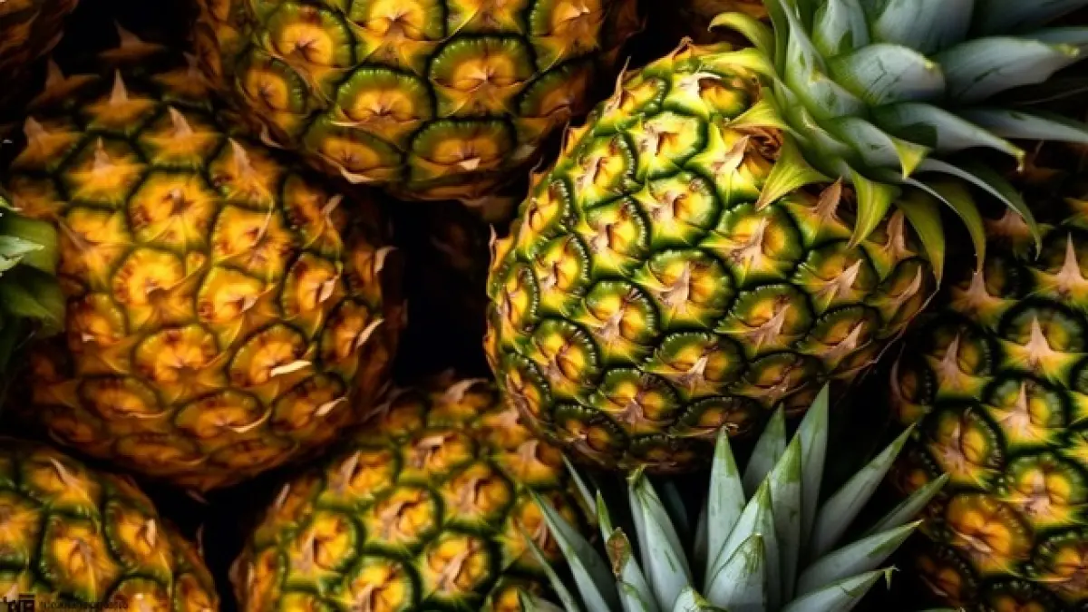 Nanas tak hanya segar, tapi juga membantu atasi asam urat, peradangan, dan meningkatkan imunitas. (PNGThree)