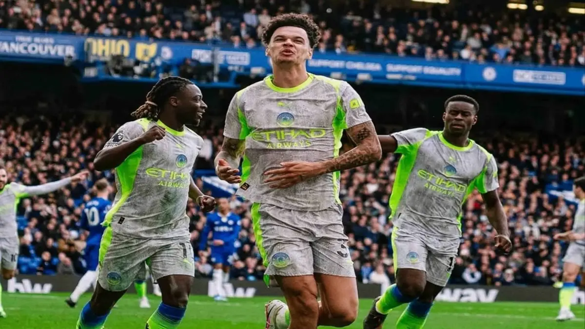 Aksi para pemain Manchester City saat mengalahkan Chelsea. (Instagram/mancity)