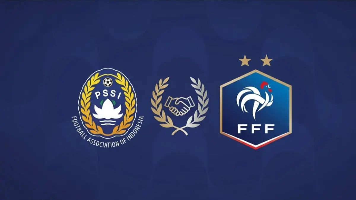 Ilustrasi kerjasama sepakbola Indonesia dan Prancis. (RADARTUBAN/AI)