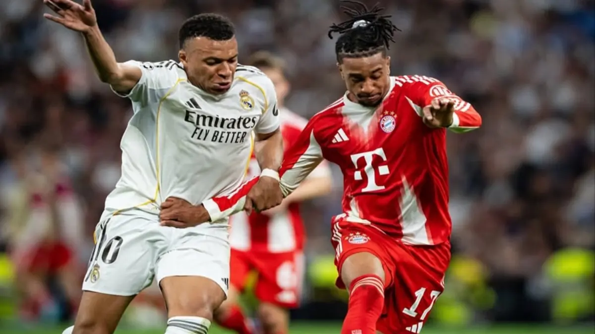 Michael Olise saat menyingkirkan Real Madrid dari UCL. (Instagram/M.olise)