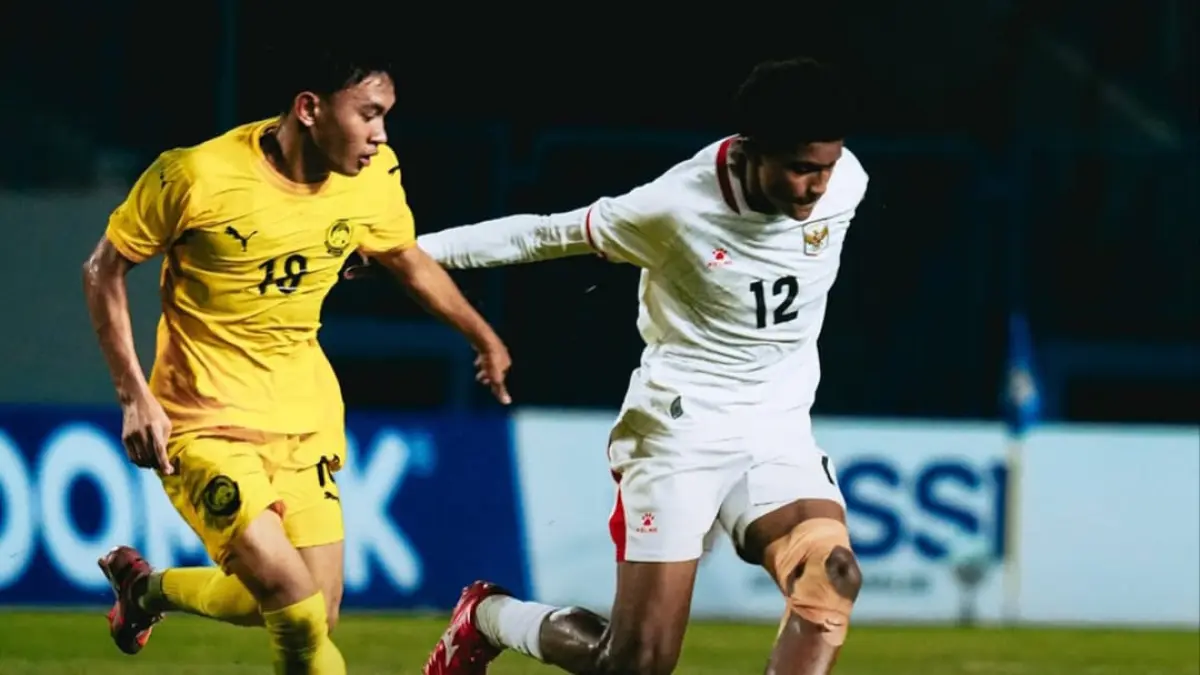 Momen Timnas Indonesia U-17 saat menghadapi Malaysia U-17. (Instagram/timnasindonesia)