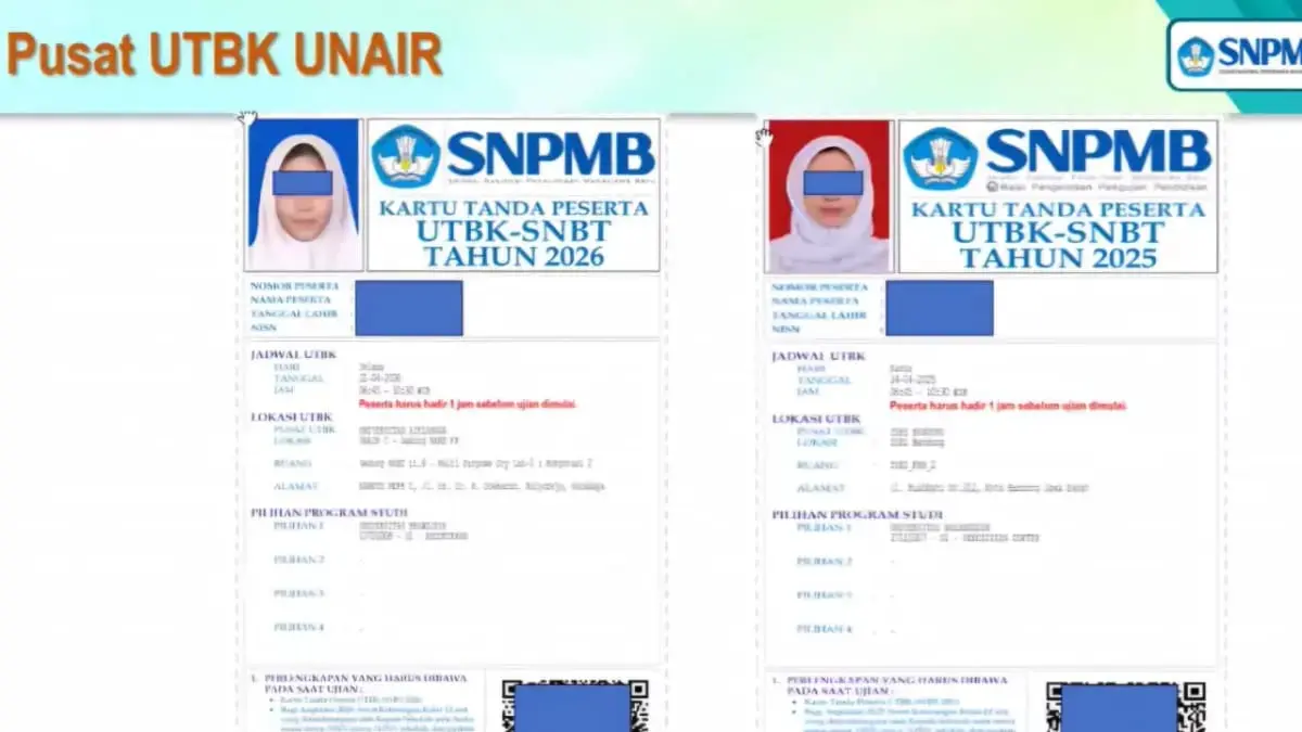 Seorang peserta UTBK hari pertama di Universitas Airlangga, diduga menyewa jasa joki. (YouTube @kemdiktisaintek)