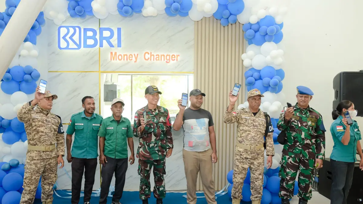 BRI meresmikan money changer di PLBN Motaain NTT. (Dok. BRI)