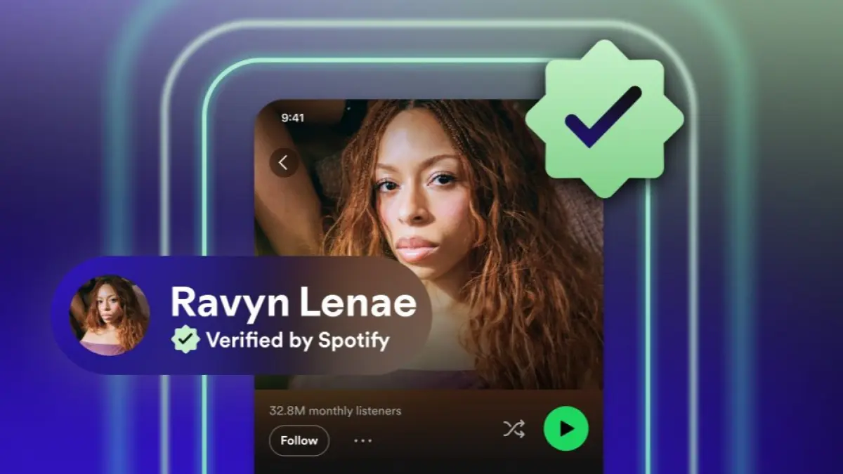 Platform Spotify hadirkan sistem lencana untuk hadapai musik sintetis. (Spotify Newsroom)