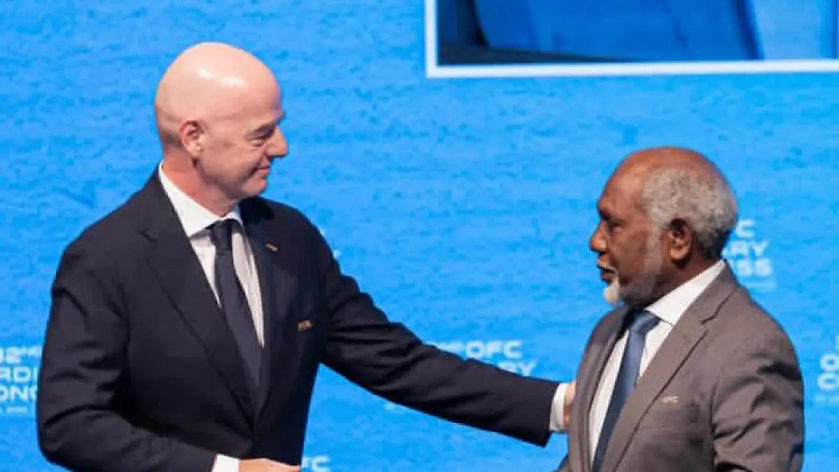 Presiden FIFA, Gianni Infantino menyambut tuan rumah ke-76 Kongres FIFA. (Instagram @gianni_infantino)