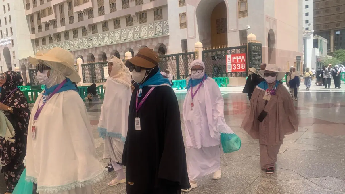 Jemaah haji Tuban akan menempuh perjalanan 6 jam dari Madinah ke Makkah setelah menyelesaikan ibadah Arbain. (DOKUMENTASI RADAR TUBAN)