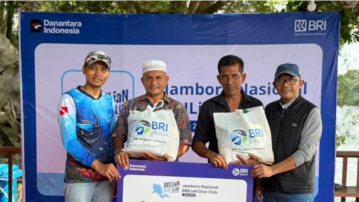 BRI bersama komunitas selam lakukan konservasi terumbu karang di Sabang. (Dok. BRI)