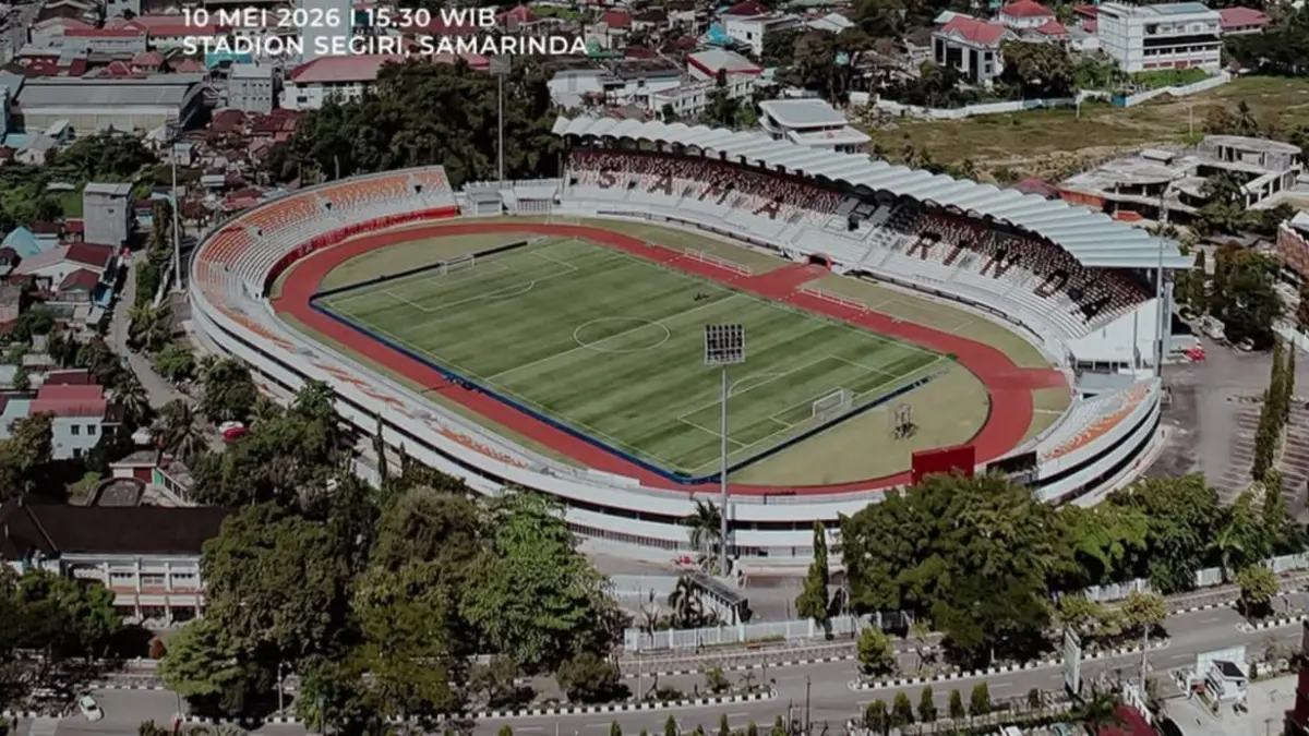 Venue pertandingan Persija vs Persib di stadion Segiri Samarinda. (Instagram/persija)