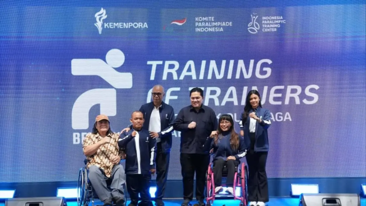 Menpora Erick Thohir, saat bersama para atlet disabilitas. ( Instagram/kemenpora)