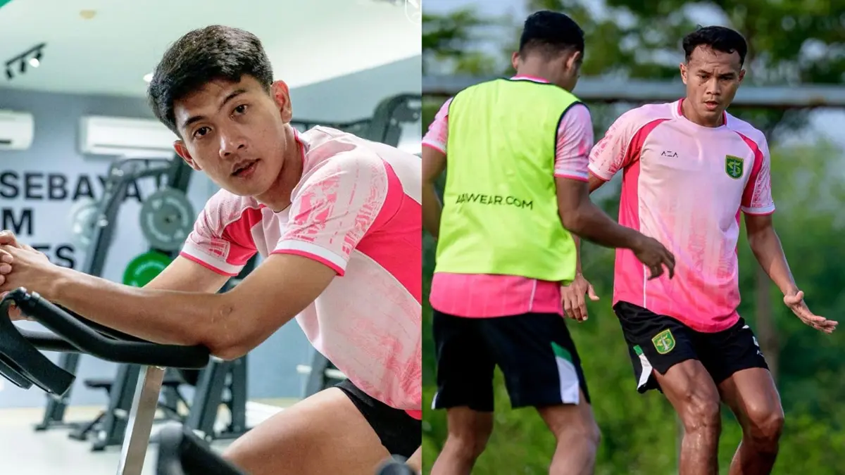 Pemain Persebaya, Malik Risaldi dan Koko Ari. (Dok. Persebaya)