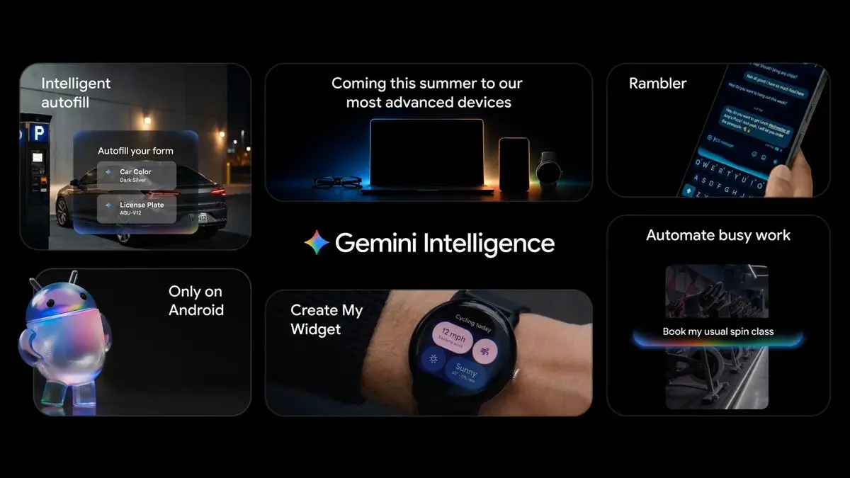 Google hadirkan Gemini Intelligence yang buat ponsel Android jauh lebih cerdas.(@koltregraskes/X)