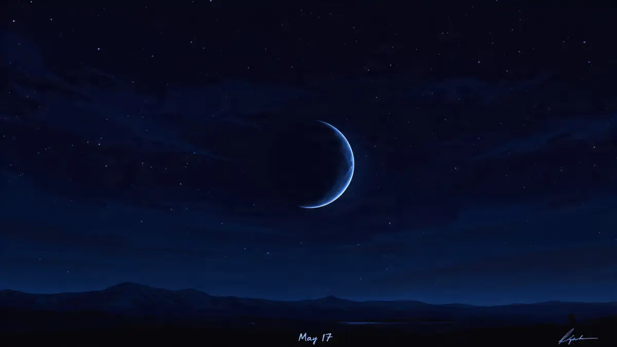 Ilustrasi bulan malam. (RADARTUBAN/AI)
