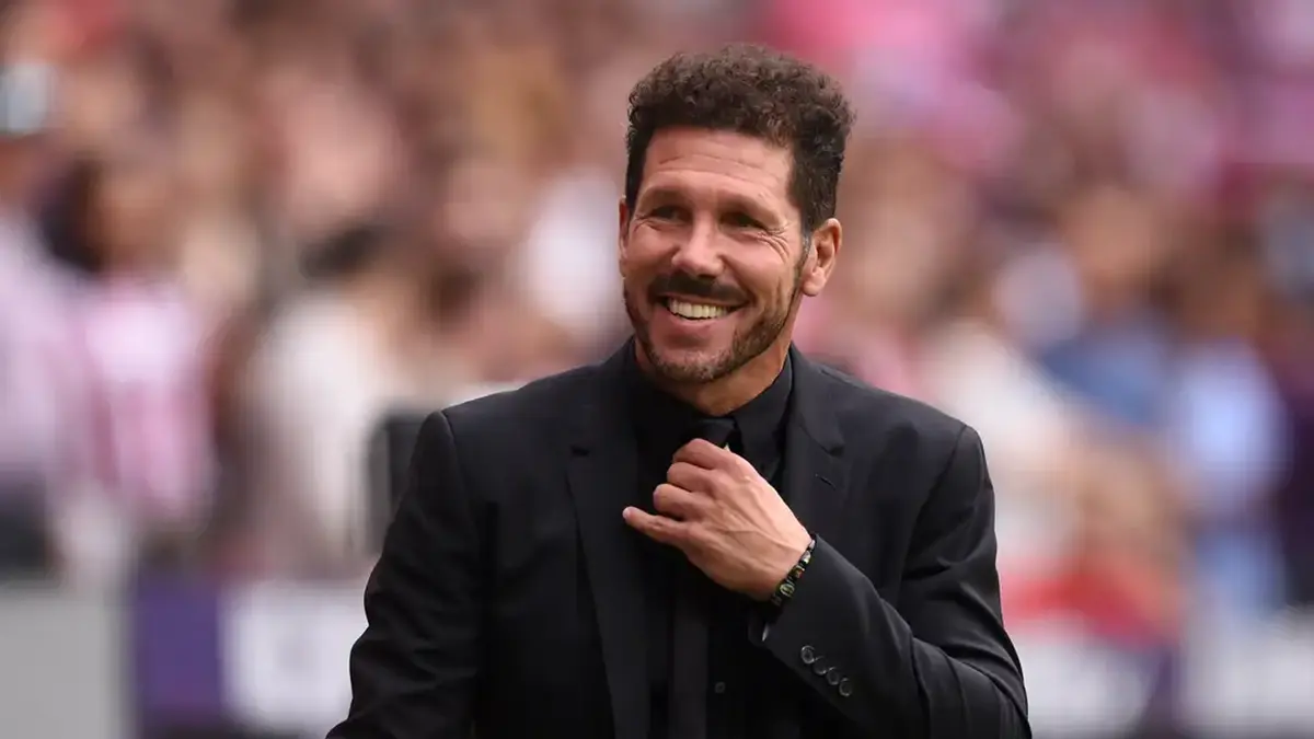 Simeone menegaskan komitmennya bersama Atletico Madrid. (Istimewa)