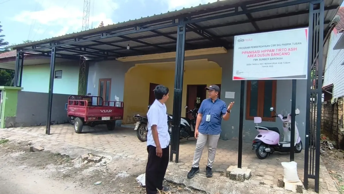 Loket pembayaran HIPPAM Tirto Asih Desa Tahulu, Kecamatan Merakurak. (Dok. SIG)