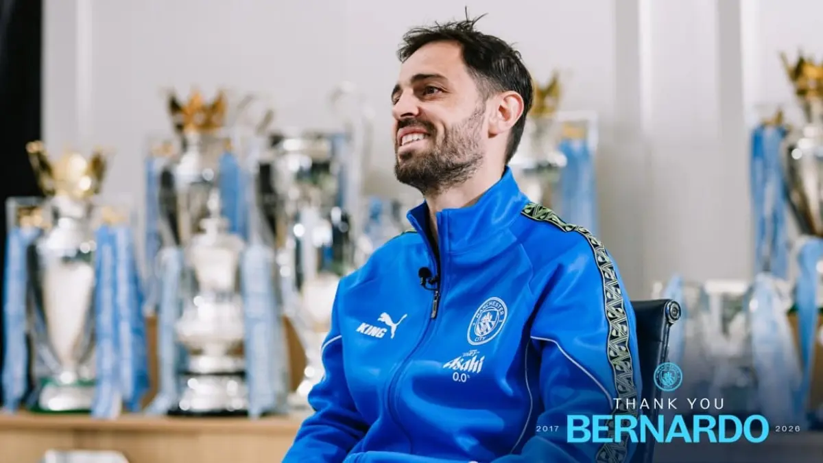 Cuplikan Video Perpisahan Bernardo Silva. (Dok. Manchester City)