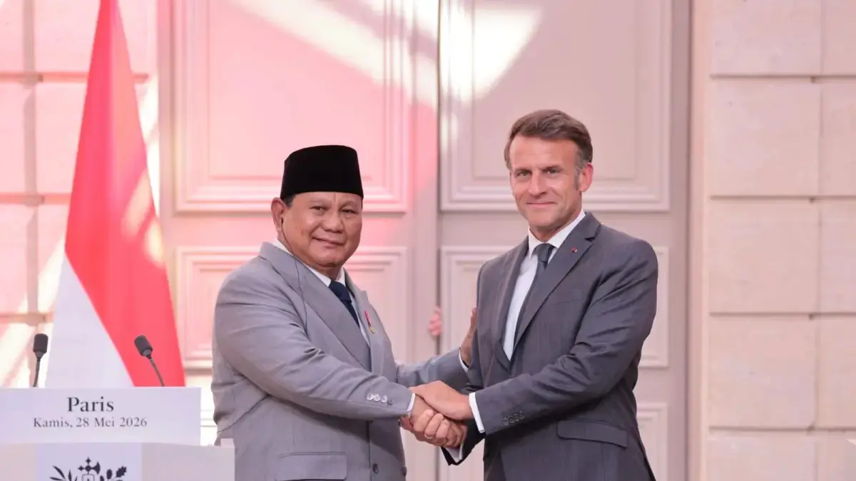 Presiden Prabowo Subianto melakukan pertemuan bilateral dengan Presiden Prancis Emmanuel Macron. 