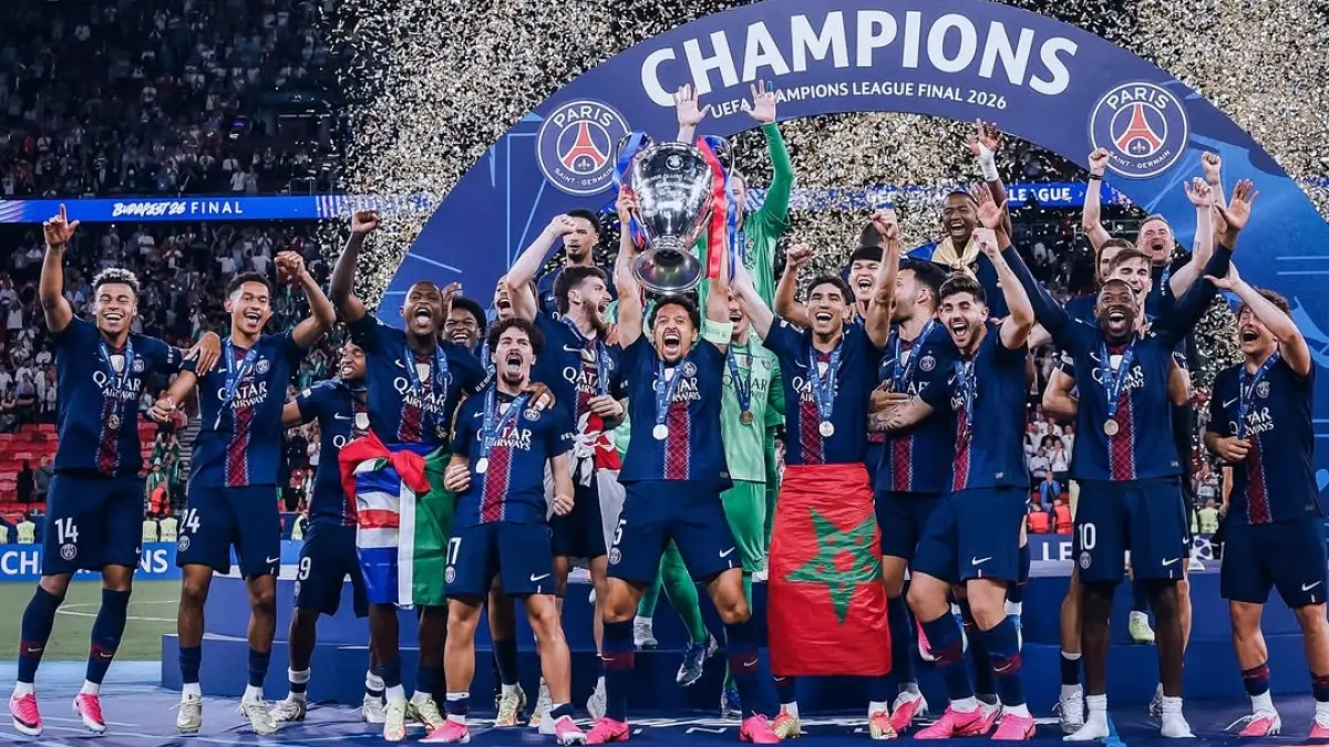 PSG mempertahankan gelar Liga Champions. (instagram.com/psg)