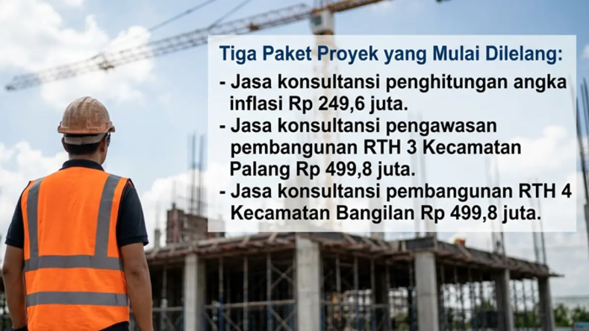 Tiga proyek jasa konsultansi Pemkab Tuban, mulai penghitungan inflasi hingga pengawasan pembangunan RTH, didominasi perusahaan Surabaya, Sidoarjo, dan Jombang.