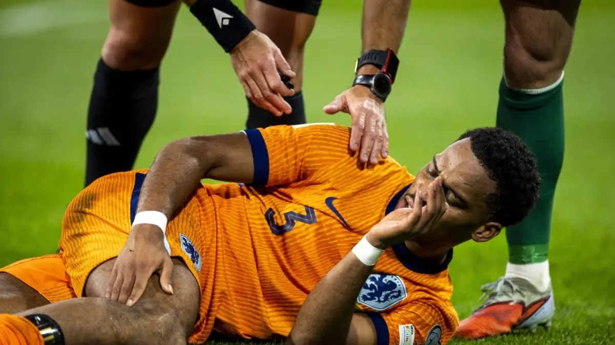 Pemain Bertahan Arsenal dan Timnas Belanda, Jurrien Timber Dipastikan Absen Bela Belanda di Piala Dunia 2026 Karena Cedera. (Arsenal Insider)