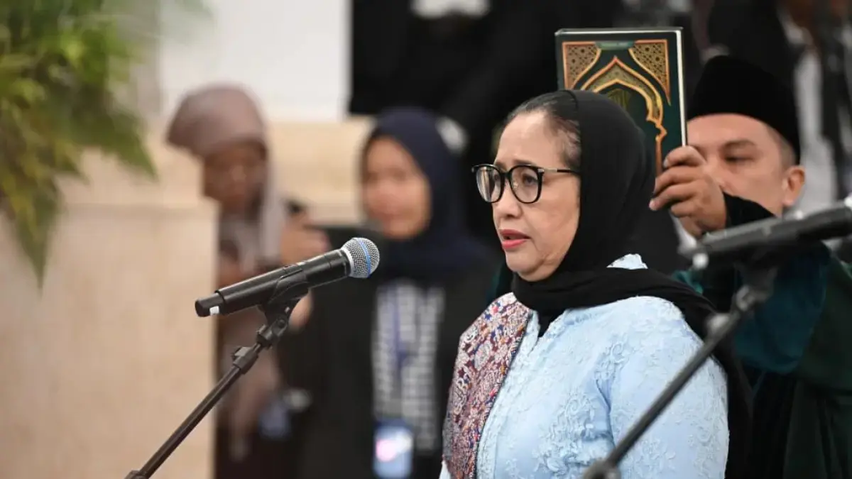 Nanik S. Deyang resmi menjadi kepala BGN setelah dilantik oleh Presiden Prabowo Subianto. (BPMI Setpres)