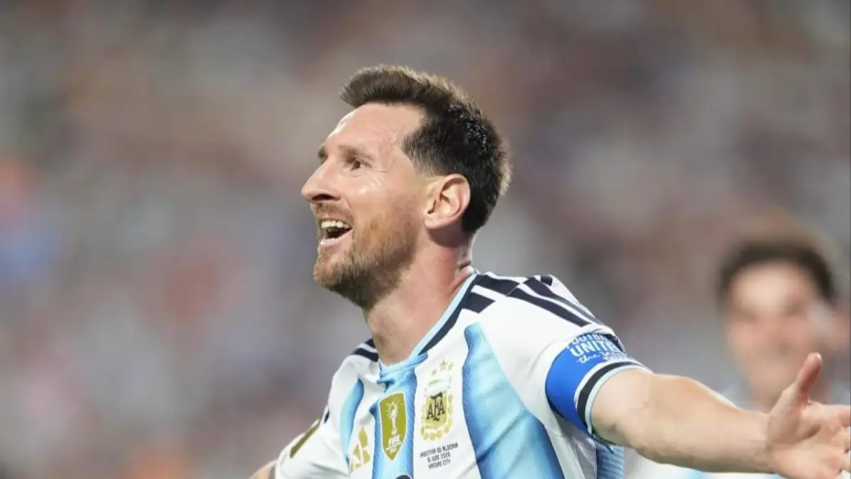 Pemain Timnas Argentina, Lionel Messi usai cetak Hattrick di piala dunia 2026. (instagram.com/Instagram/leomessi)