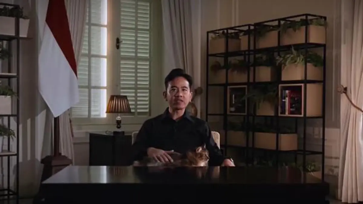 Wapres Gibran, saat berikan nasihat kepada siswa untuk lebih bijak dalam penggunaan AI. (Tangkap layar YouTube @GibranTV)