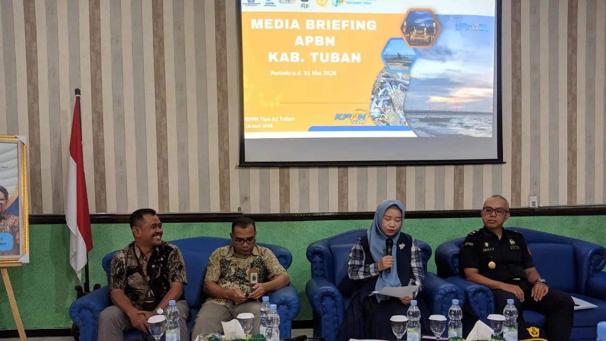 Kegiatan Media Briefing KPPN Tuban yang digelar Kamis (18/6). (M.ROBIT BILHAQ/RADAR TUBAN)