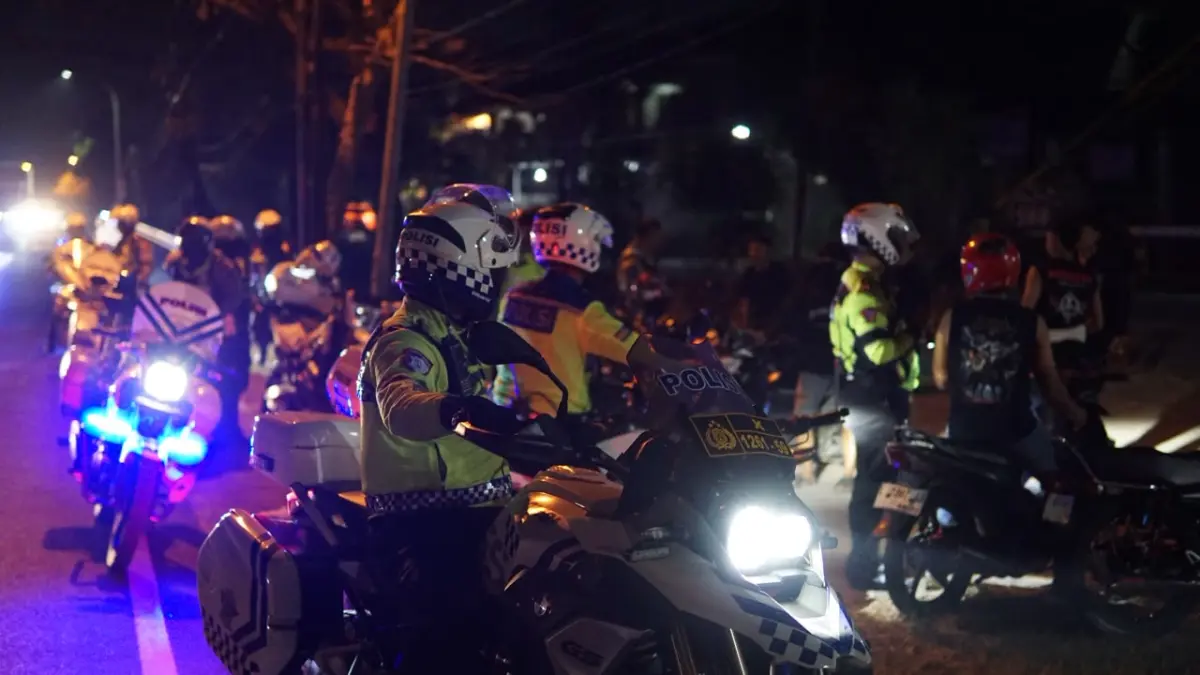 Polres Tuban tindak tegas konvoi penggembira PSHT. (Istimewa)