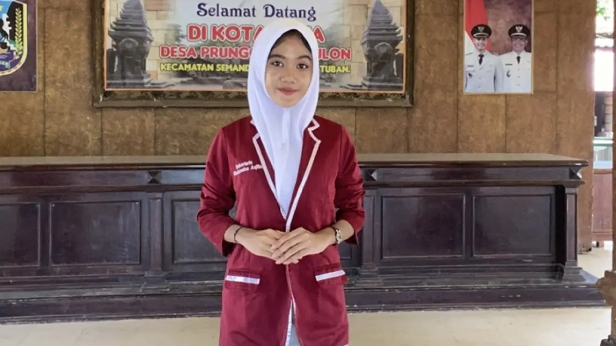 Khoirunnisa Aqillah asal Tuban menilai media sosial bisa menjadi ruang positif untuk motivasi dan pengembangan diri remaja. (Khoirunnisa Aqillah untuk Radar Tuban)