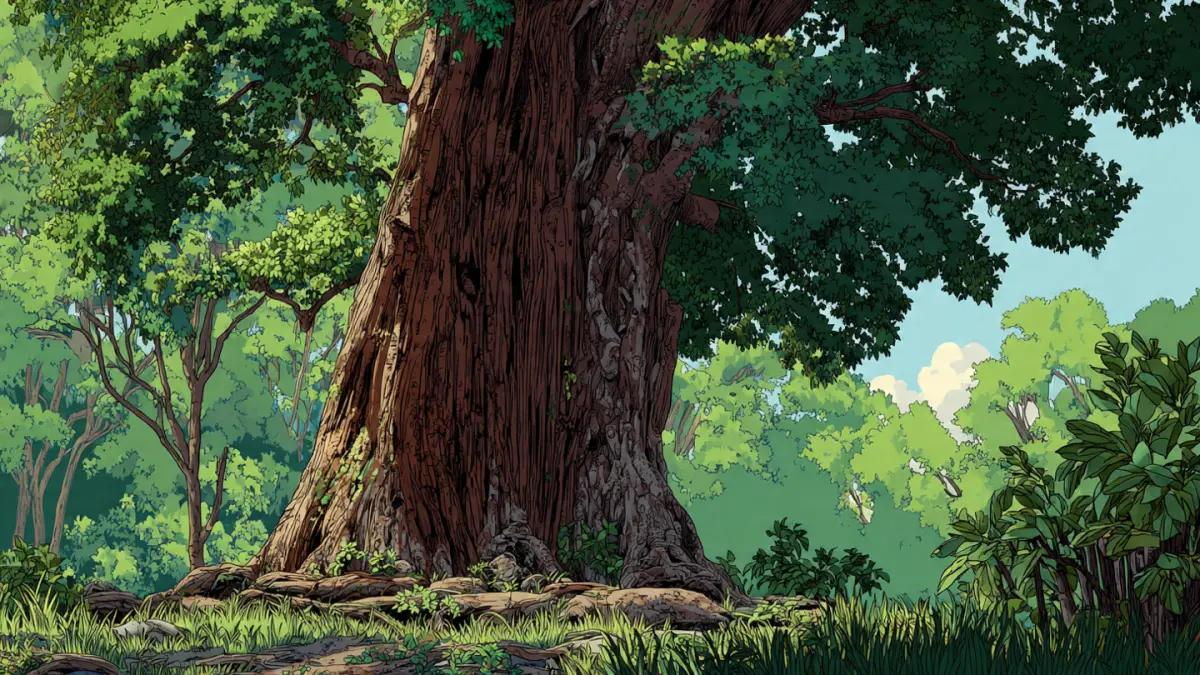 Ilustrasi pohon gaharu. (RADARTUBAN/AI)