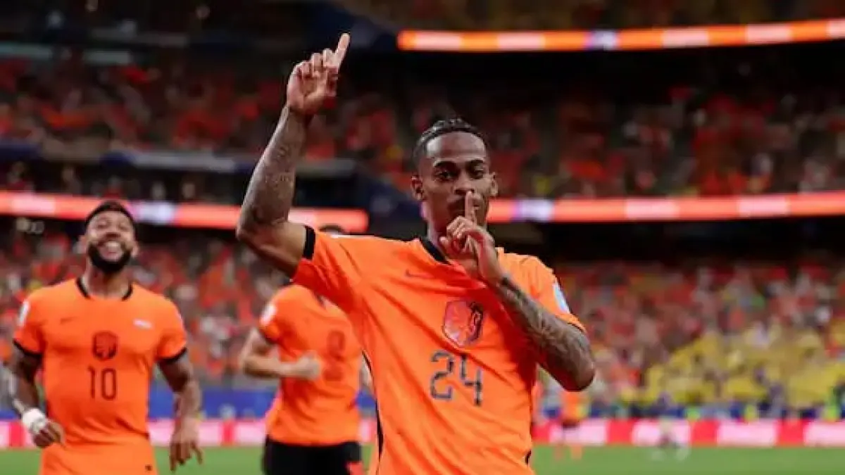 Selebrasi Summerville usai jebol gawang Swedia di Piala Dunia 2026. (Just Arsenal News)