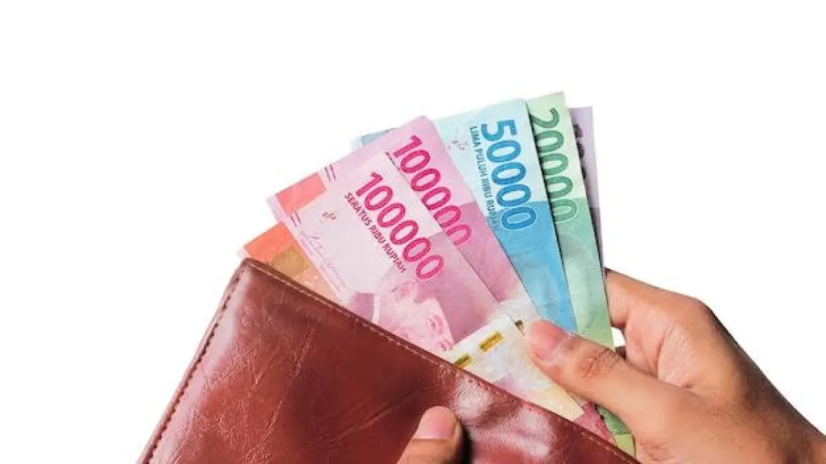 Ilustrasi memasukkan uang ke dalam dompet. (Magnific)