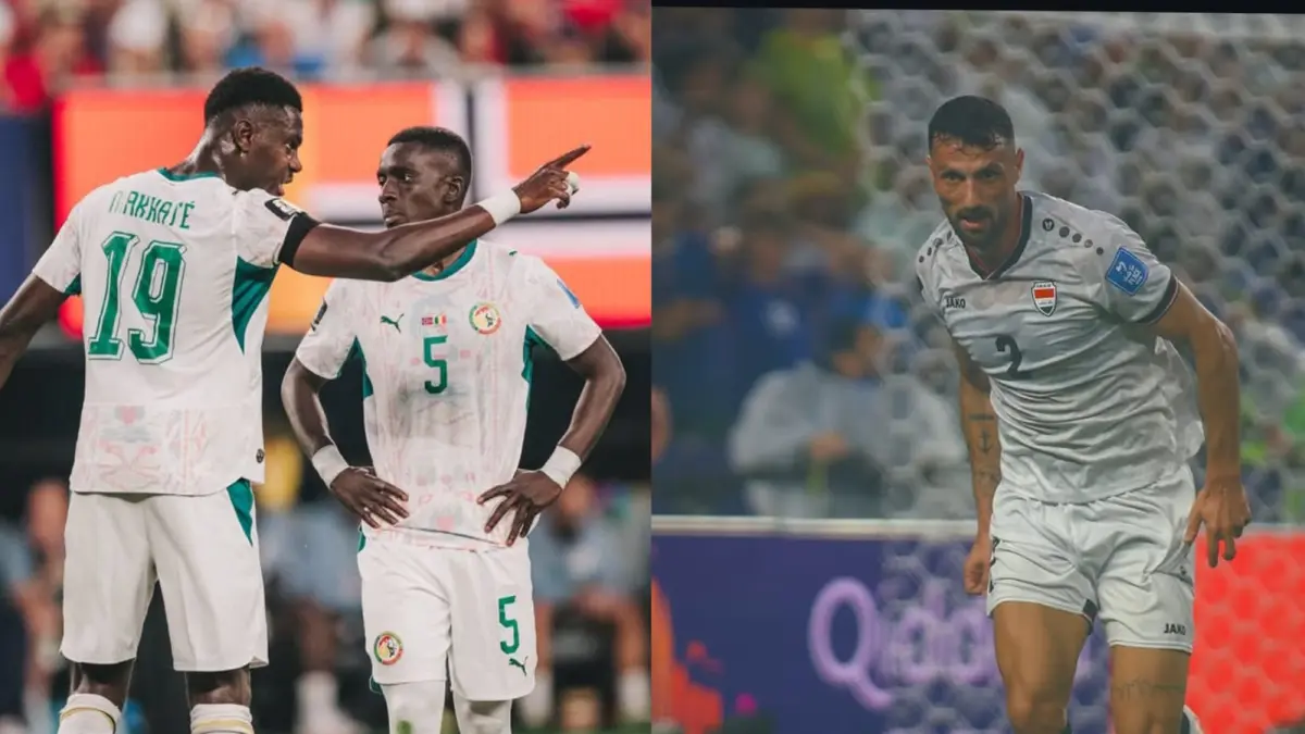 Timnas Senegal dan Timnas Irak. (instagram.com/fsfofficialle & Iraqnt_en)