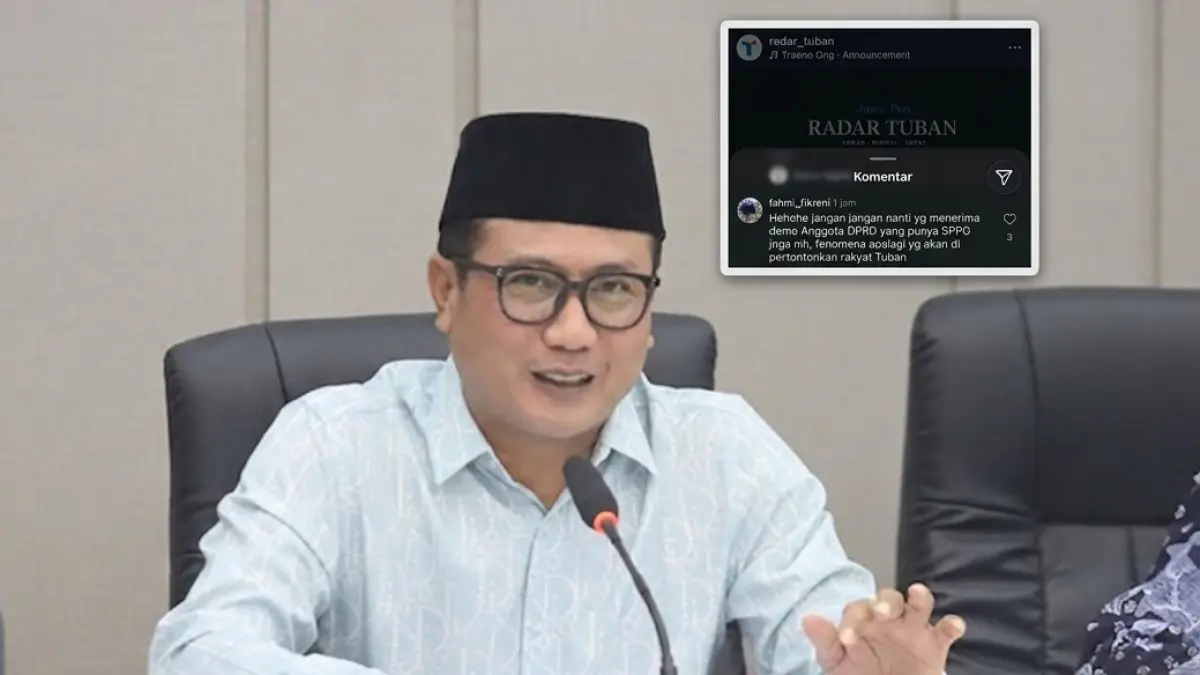 Ketua Komisi II DPRD Tuban Fahmi Fikroni menyinggung anggota dewan yang memiliki SPPG. (RADAR TUBAN)