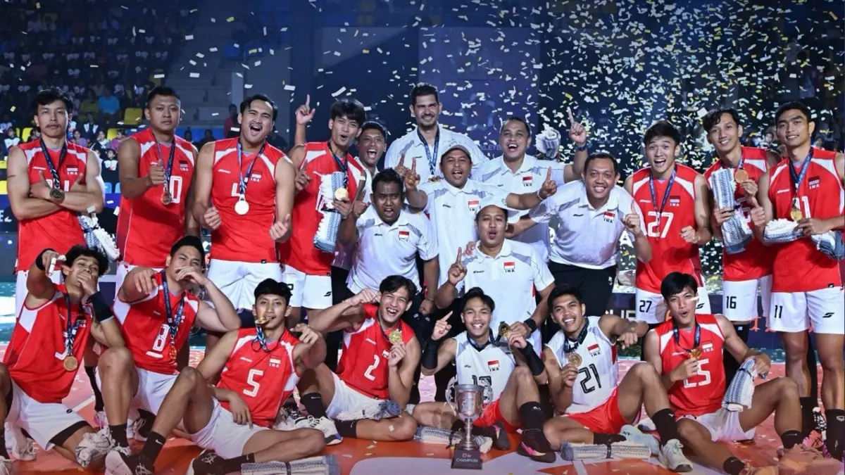 Indonesia menaklukkan Korea Selatan 3-0 di final AVC Men
