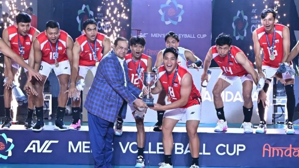 Ranking Dunia Timnas Voli Indonesia Melonjak usai Juara AVC Cup 2026. (instagram.com/indonesian_volleyball)
