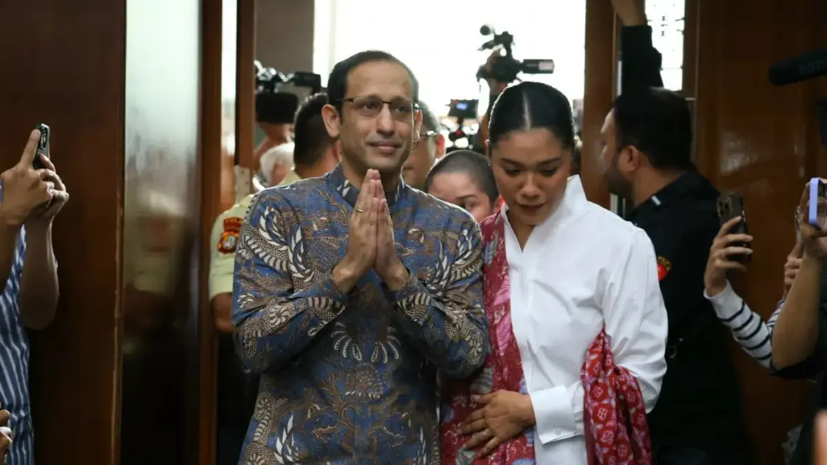 Eks Menteri Pendidikan, Kebudayaan, Riset, dan Teknologi, Nadiem Anwar Makarim. (Dery Ridwansah/ JawaPos.com)