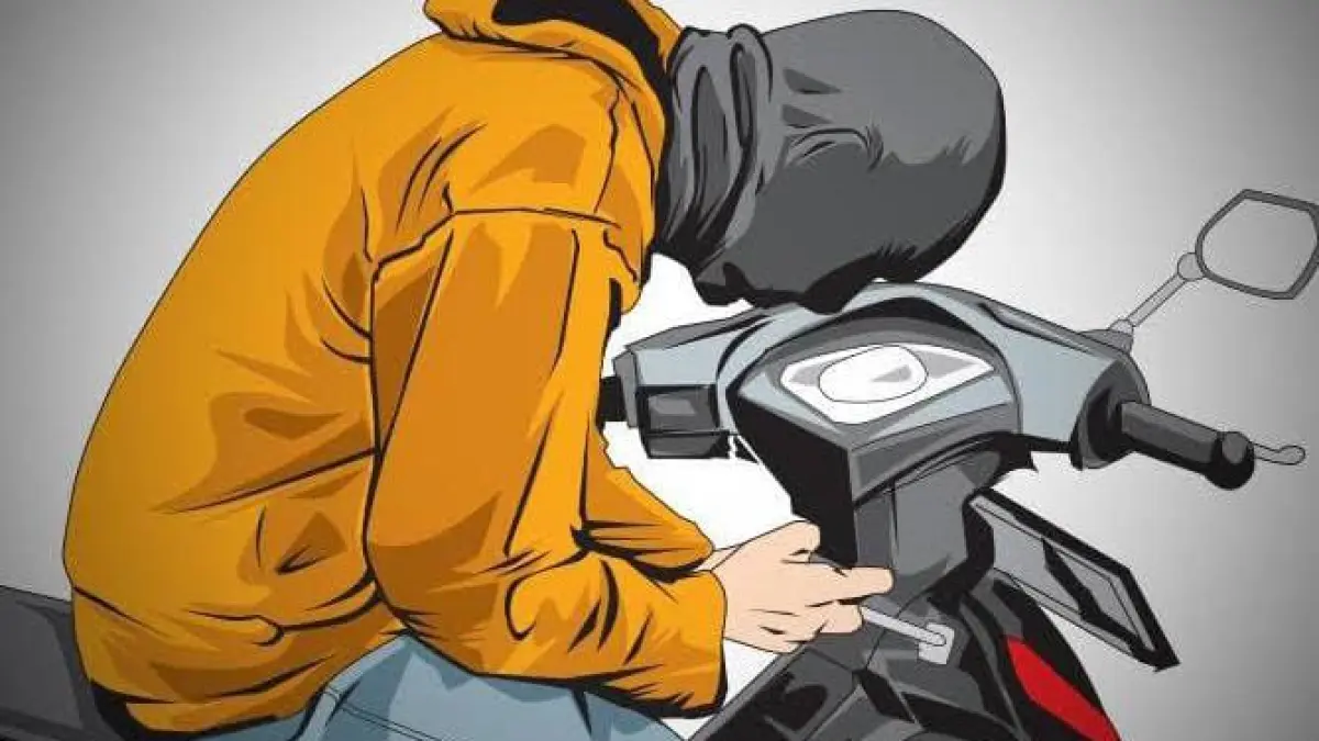 Ilustrasi Pencuri sepeda motor. (pinterest.com)