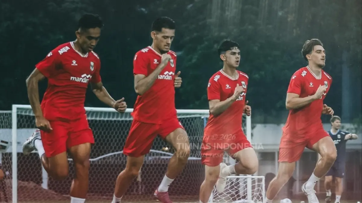 Ilustrasi sesi latihan Timnas Indonesia. (Instagram/timnasindonesia)