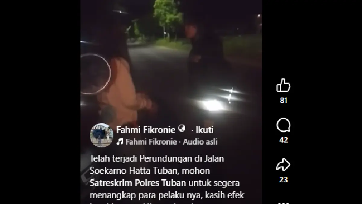 Ketua Komisi II DPRD Tuban Fahmi Fikronie desak aparat kepolisian usut tuntas kasus kekerasan fisik remaja yang resahkan warga. (FACEBOOK FAHMI FIKRONIE)