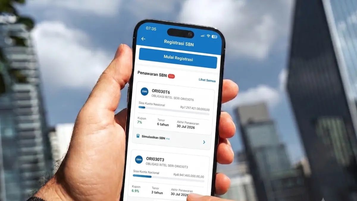 Pemerintah rilis ORI030T3 dan ORI030T6 dengan imbal hasil hingga 7,00% per tahun.