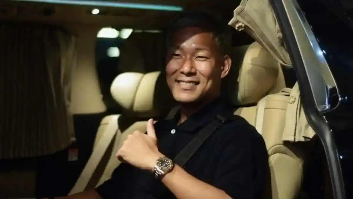Gakuto Notsuda pemain Persib Bandung asal Jepang ketika tiba di Indonesia. (Tangkapan layar media sosial)