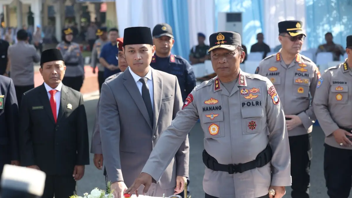 Kapolda Jatim Irjen Pol Nanang Avianto menegaskan peningkatan status Polresta Tuban harus diikuti peningkatan kualitas pelayanan dan keamanan masyarakat. (POLRES TUBAN UNTUK RADAR TUBAN)