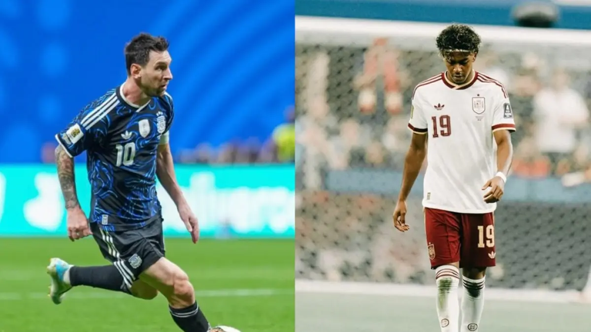 Lionel Messi dan Lamine Yamal. (instagram.com/leomessi & lamineyamal)