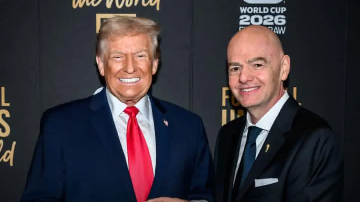 Presiden (AS) Donald Trump, dan presiden FIFA Gianni Infantino. (Instagram @potus)