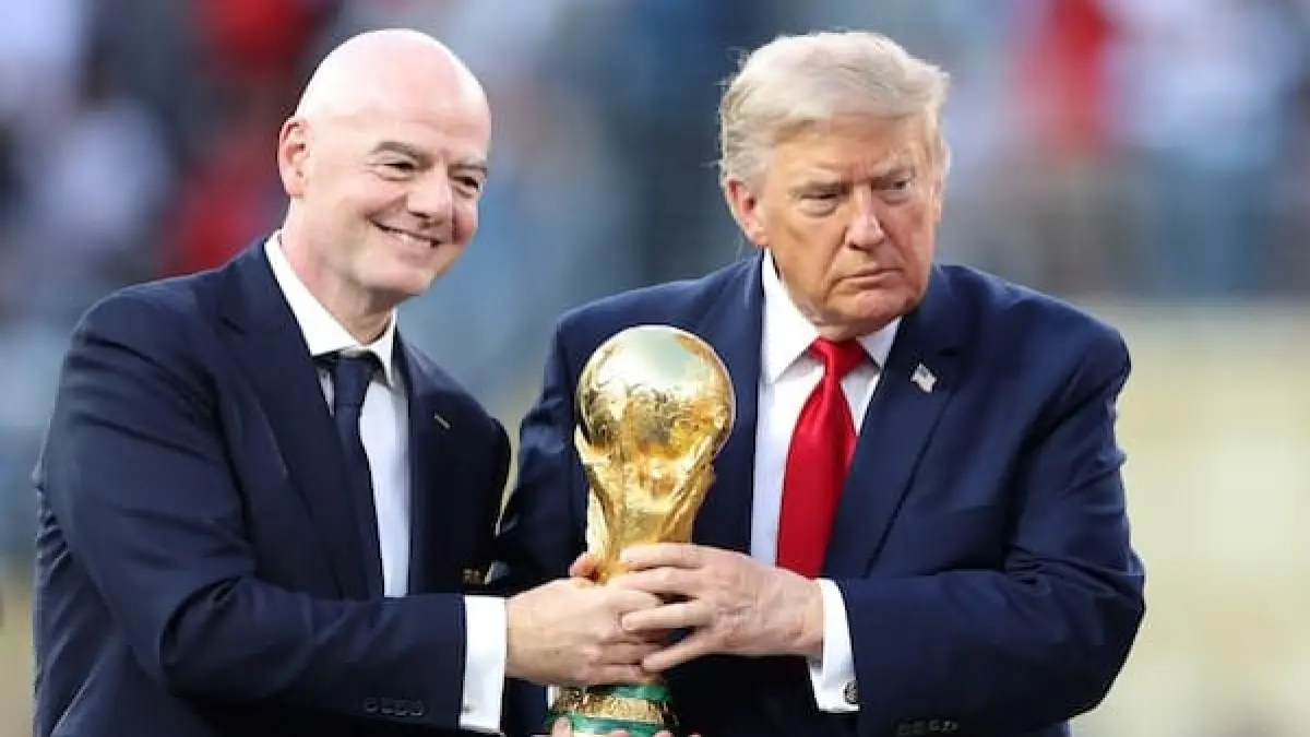 Kedekatan Donald Trump dan Gianni Infantino berkembang pada dukungan di luar sepak bola. (The Globe and Mail)