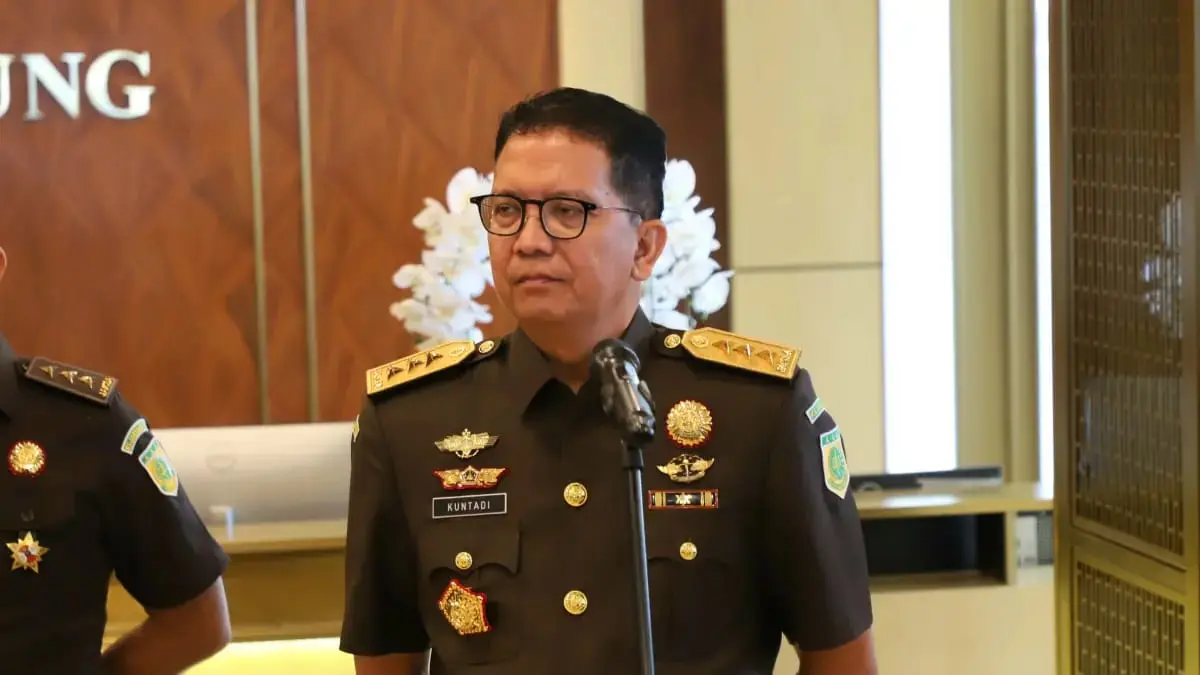 Jaksa Agung Muda Tindak Pidana Khusus Kuntadi usai dilantik Jaksa Agung. (Dery Ridwansah/ JawaPos.com)
