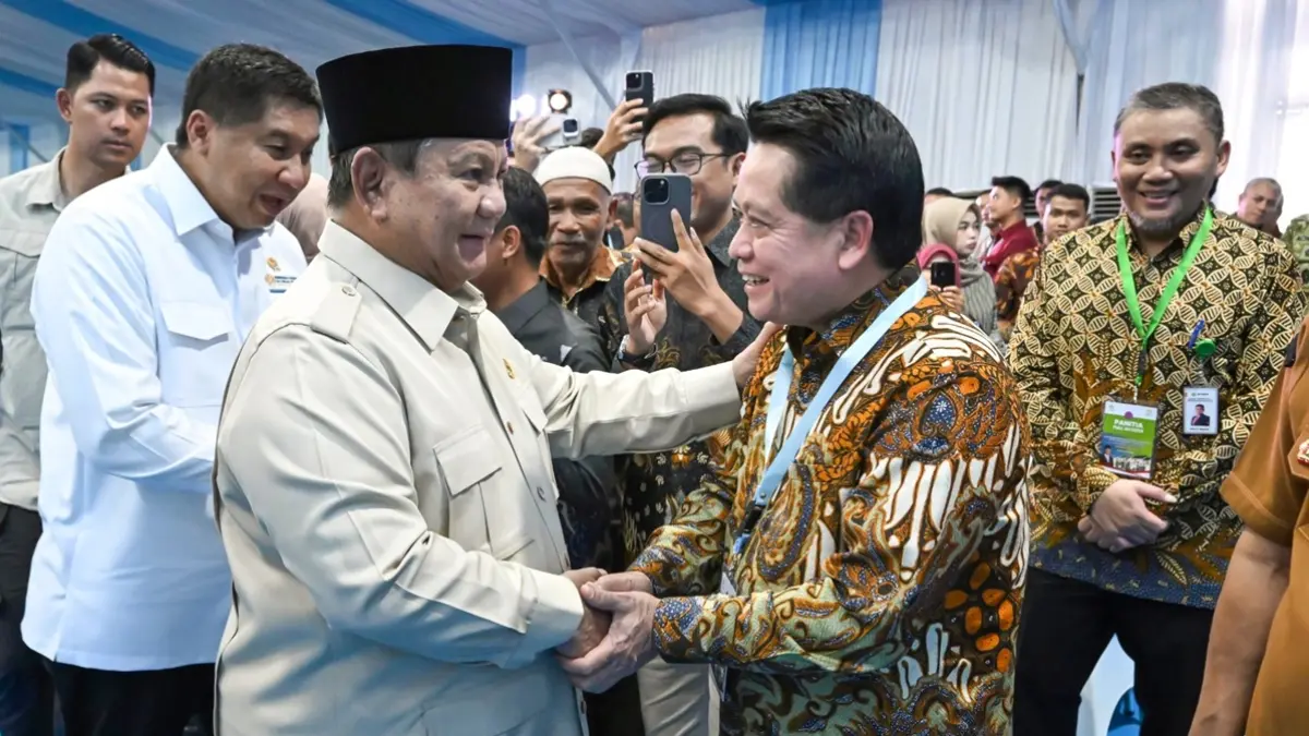 Akad massal 62 ribu debitur dipimpin langsung Presiden Prabowo Subianto. (Dok. BRI)