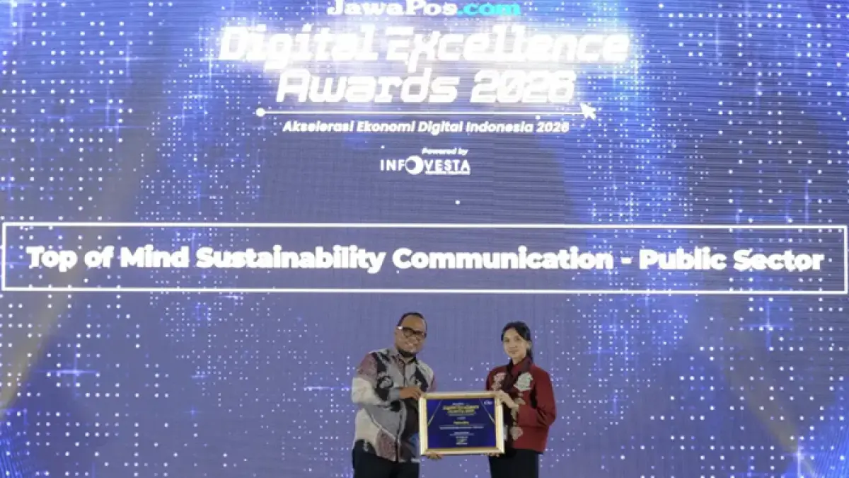 Komitmen Pertamina dalam menyampaikan informasi mengenai ketahanan energi dan keberlanjutan mendapat apresiasi di JawaPos.com Digital Excellence Awards 2026. (Jawa Pos)