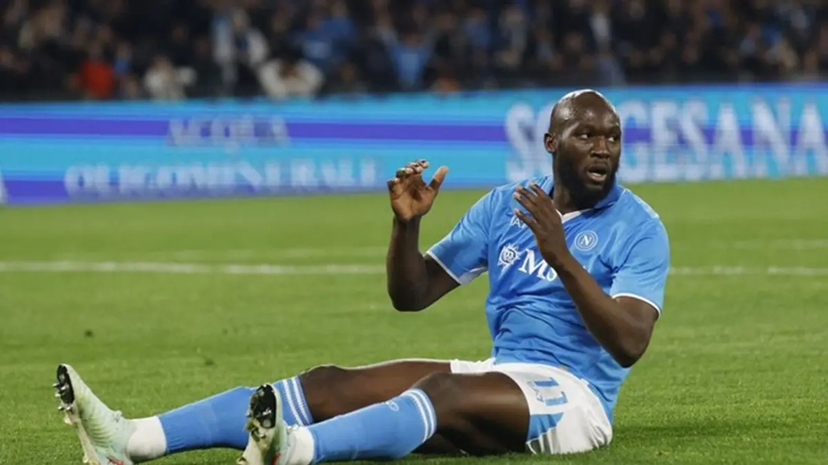Romelu Lukaku siap hengkang dari Napoli. (REUTERS/Ciro De Luca)